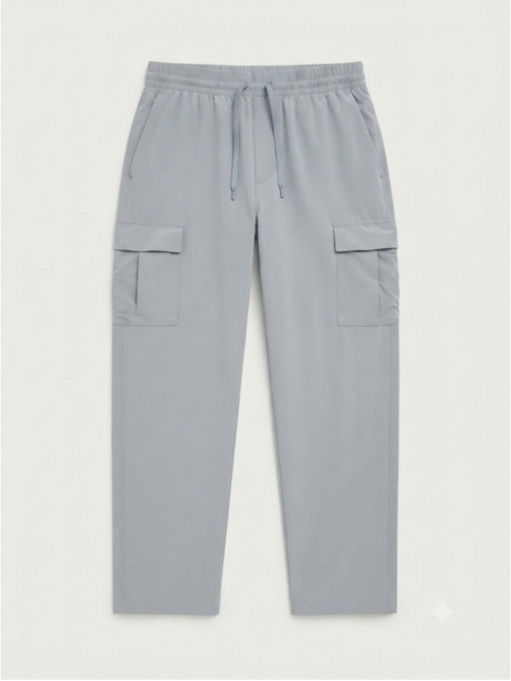 Patagonia grey drawstring cargo barrel hiking pants with elastic waist size S
